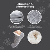 Fuzzy-Socken Gr. 43-46 Kuschelsocken Pantoffeln Wintersocken Hausschuhe