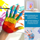 Handabdruck-Bilderrahmenset Bastelset Handabdrücke Baby Hand- und Fussabdruck-Set