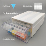 Organizer DIY-Diamant Sortierbox mit Schublade Aufbewahrungsbox Verstaumöglichkeit mit Aufklebern