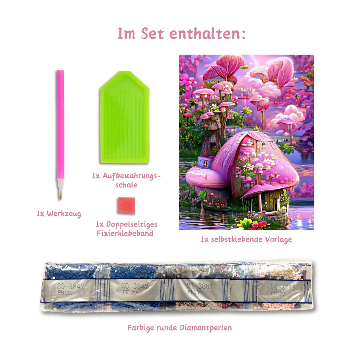 DIY-Strasssteinbild Diamantgemälde Diamantmalerei Diamond Painting Bastelset