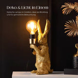 Hasenlampe Nachttischlampe Tiermotiv-Beleuchtung Hasen-Dekoleuchte
