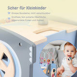 5in1 Aktivitäts-Holzwürfel für Kleinkinder Motorikwürfel Holzspielzeug