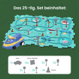 Kinderspielzeug Elektrisches Schienenbahn-Puzzle für Kinder Lernspielzeug