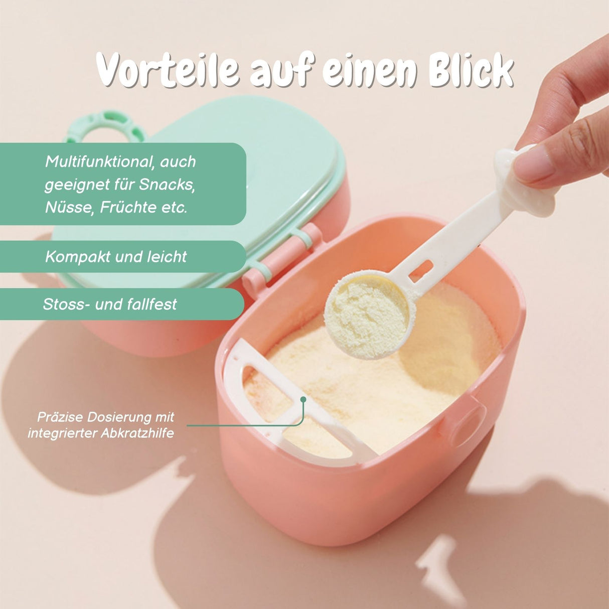 Baby-Milchpulverbox Behälter Lebensmittelbox Milchpulverspender Aufbewahrungsbox