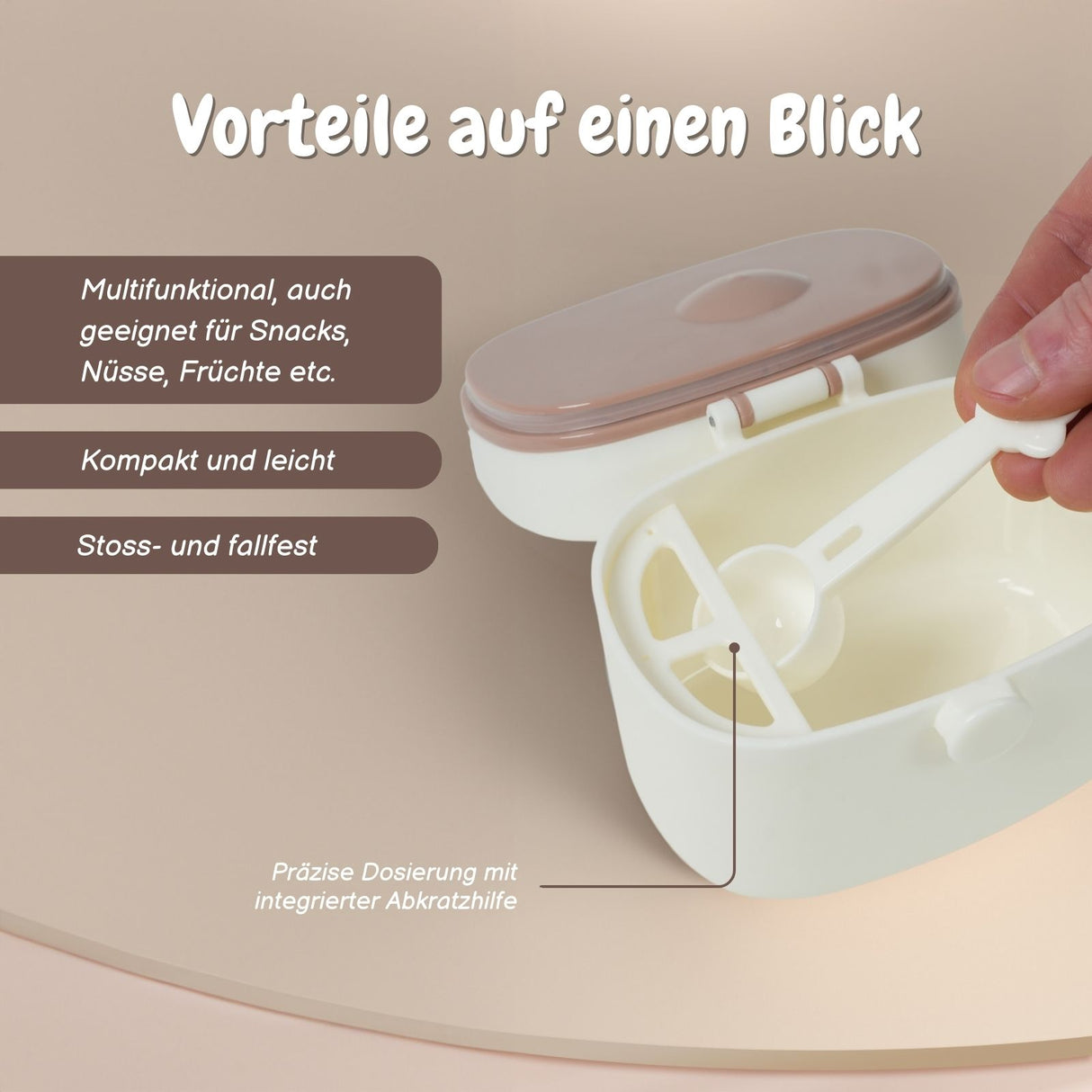Baby-Milchpulverbox Aufbewahrungsbox Lebensmittelbox Behälter Milchpulverspender