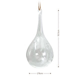Hängende Glasvase Tränenform Blumenvase Vase Dekoration