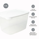 2er-Set Frischhaltedosen Aufbewahrungsdosen Meal-Prep-Dosen Boxen