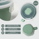 Mikrowellen-Tasse mit Henkel Lunchbecher Mikrowellen-Becher Suppen-Mug