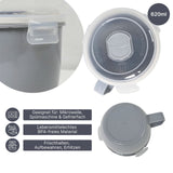 Mikrowellen-Tasse mit Henkel Mikrowellen-Becher Suppen-Mug Lunchbecher