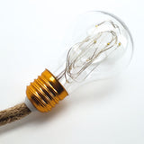 LED-Hanfseil-Lichterkette Solar-Leuchtkette Gartenbeleuchtung Lampe