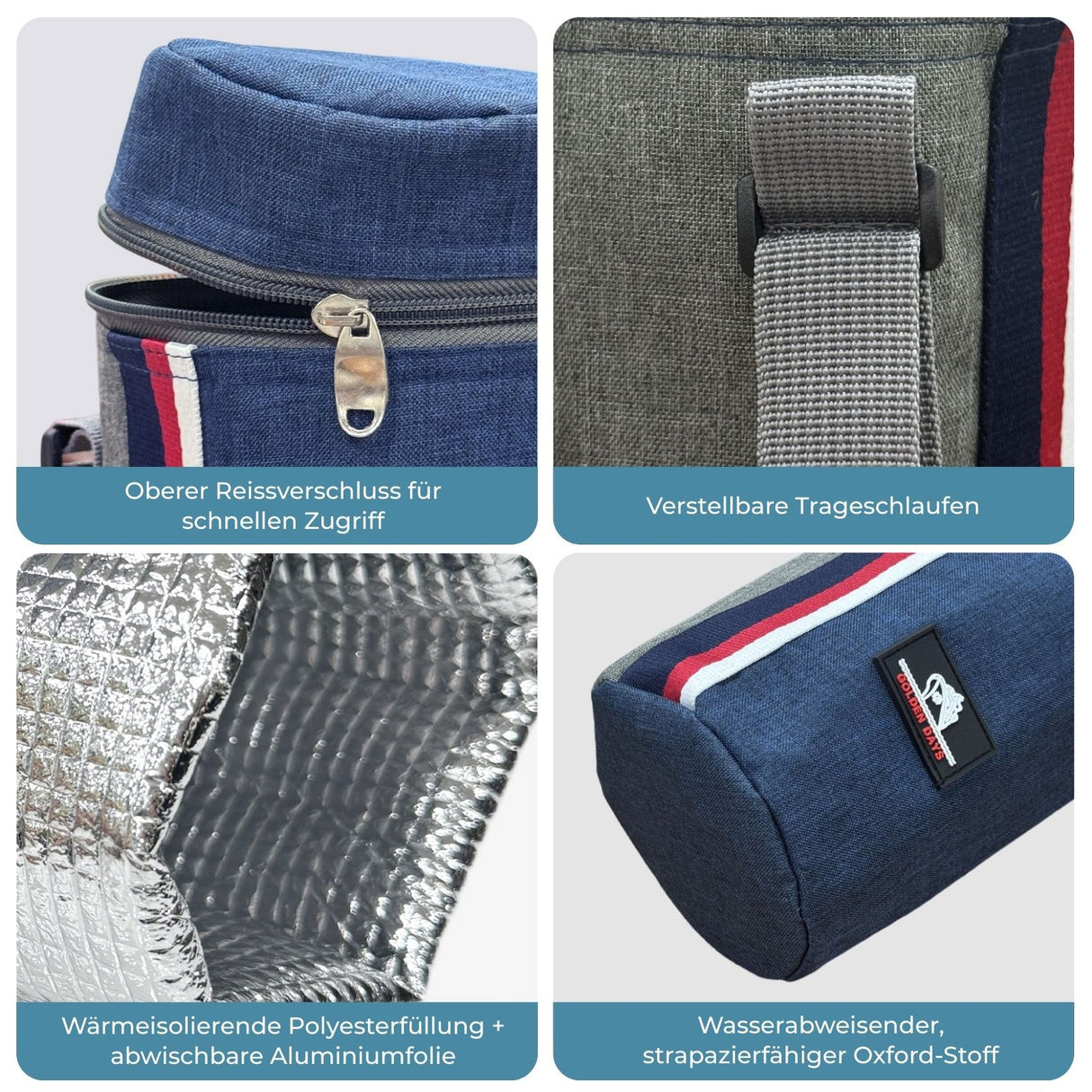 Kühltasche für Flaschen Thermotasche Flaschenkühltasche Isoliertasche