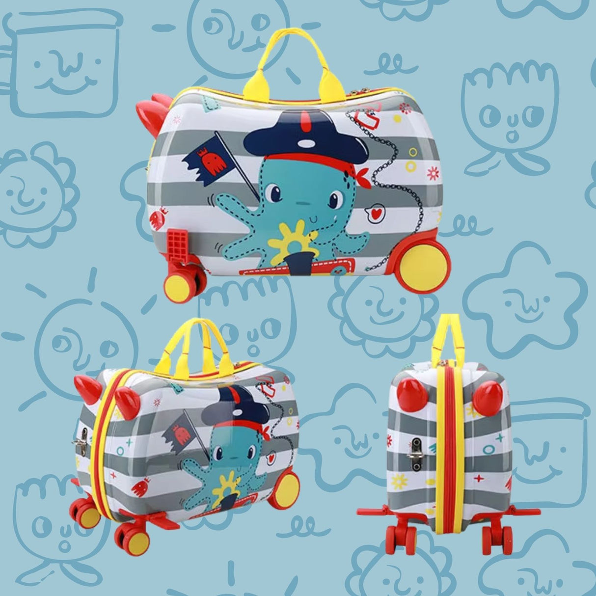Kinderkoffer Hartschalenkoffer Reisegepäck Kindertrolley Koffer