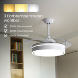 Deckenventilator mit LED-Beleuchtung Ventilator Deckengebläse