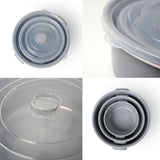 4er-Set Gefrierdose Vorratsdose Mikrowellendose mit Mikrowellenhaube