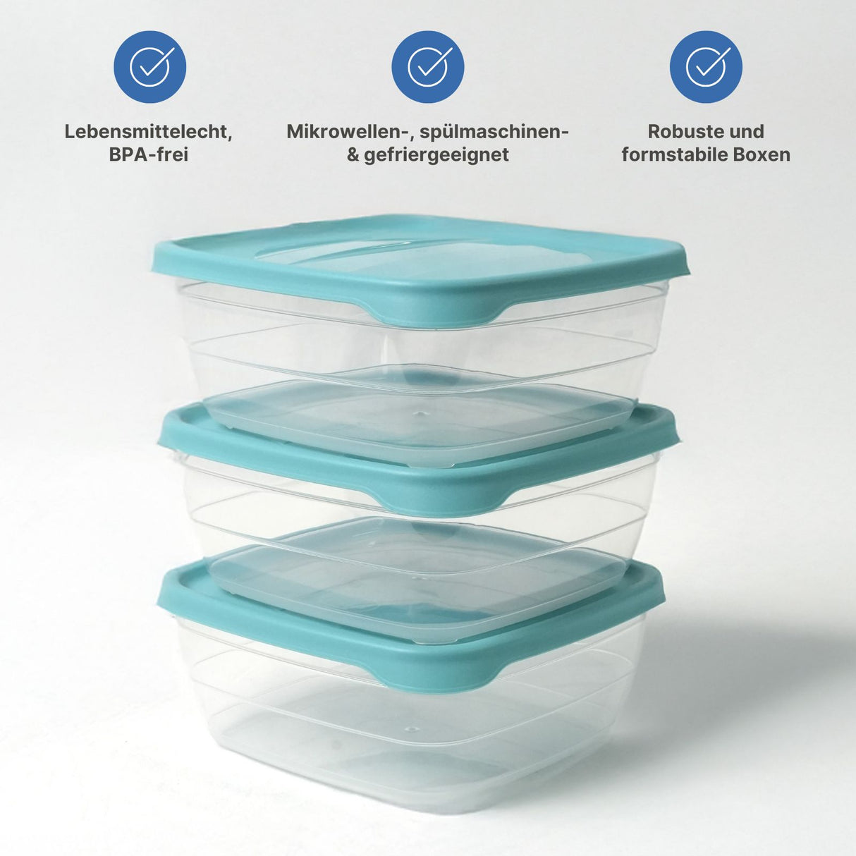 14-tlg. Frischhaltedosen-Set Gefrierdosen Meal-Prep-Dosen Vorratsdosen