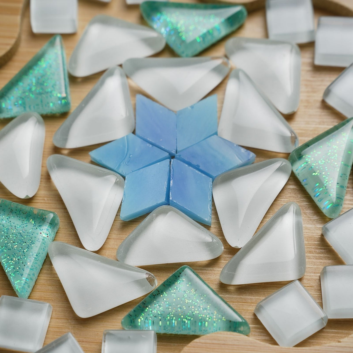 DIY-Mosaik-Bastelset Stern Mosaik-Untersetzer Blumen-Untersetzer