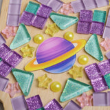DIY-Mosaik-Bastelset Saturn Mosaik-Untersetzer Stern-Untersetzer