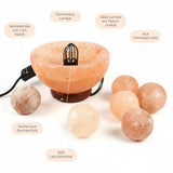 Himalaya-Salzlampe Salzkristalllampe Kristallsalzleuchte Dekotischlampe