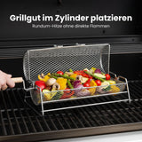 Grillkorb BBQ-Grillkorb Drehspiess-Korb Grillzylinder Grilltrommel