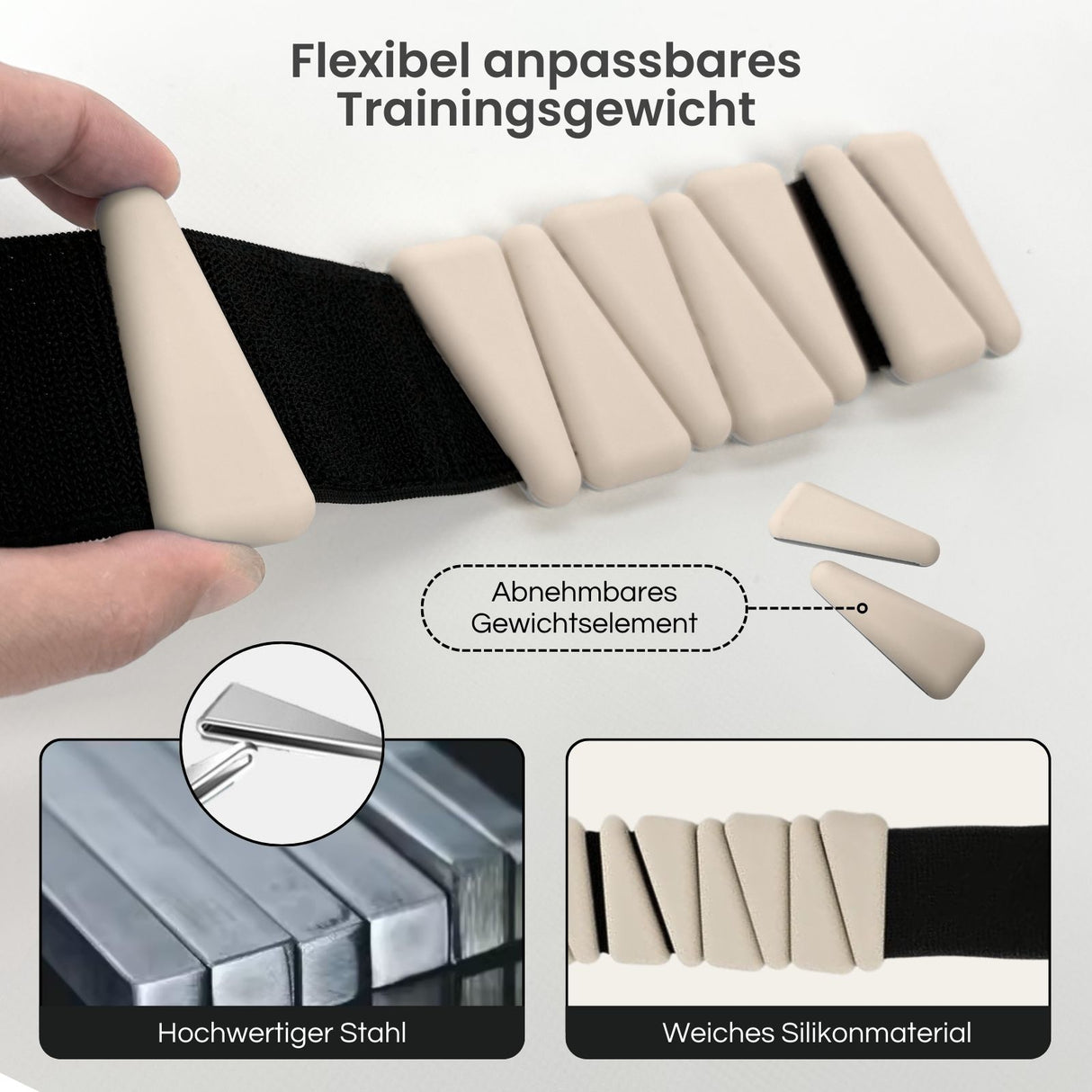 2er-Set Gewichtsmanschetten Handgelenkgewichte Gewichtsarmband