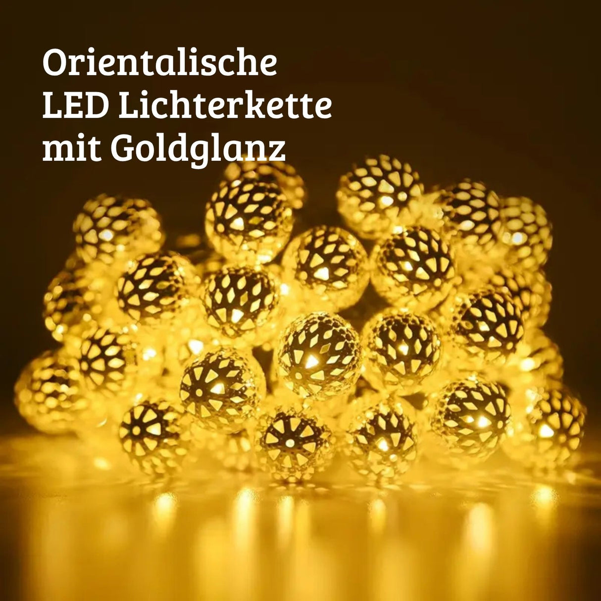 Marokkanische LED Solar Lichterkette 9.3m Orientalische Deko