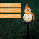 LED Solarlampe Schneemann Gartenbeleuchtung Solarleuchte Dekoleuchte