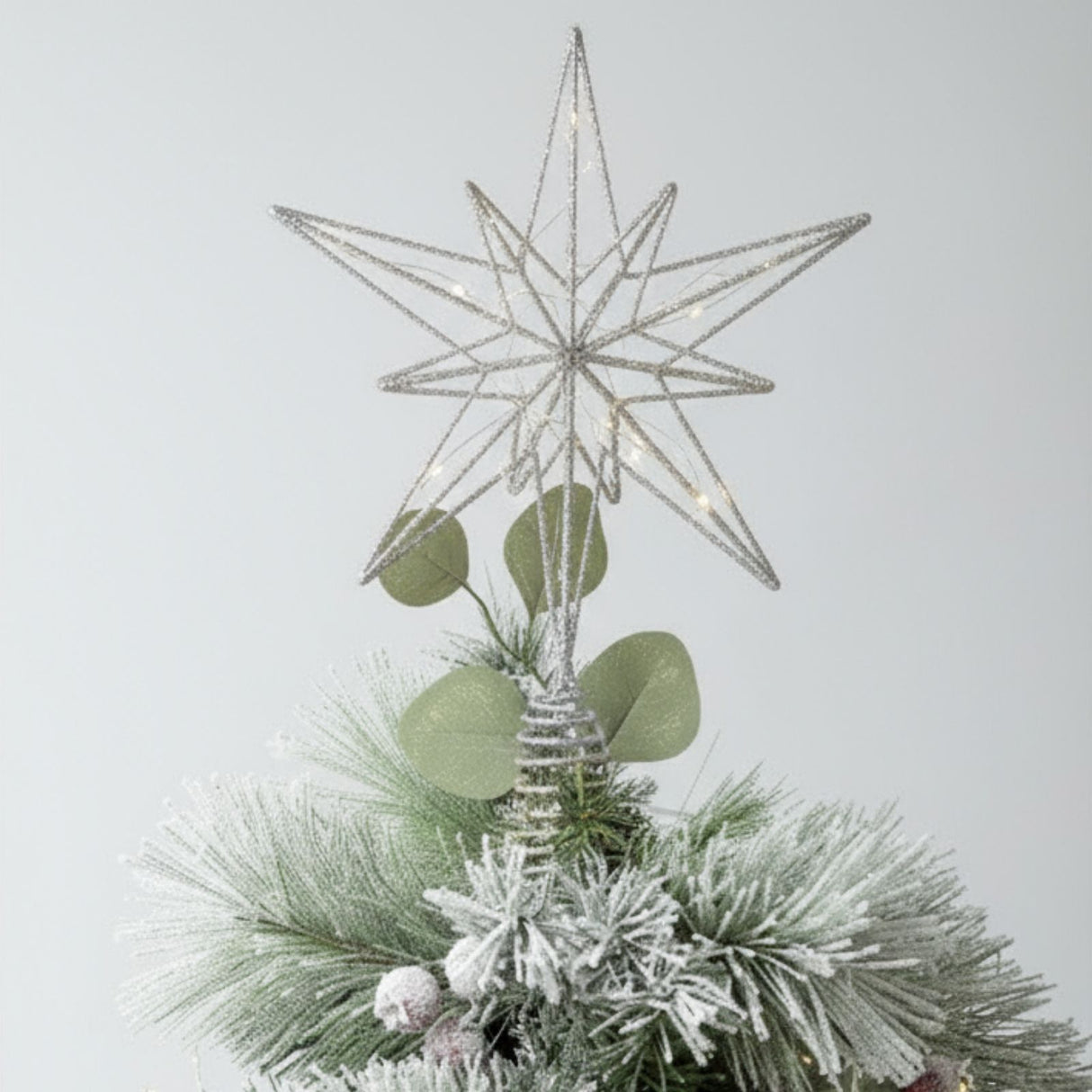 Christbaumspitze Weihnachtsbaumschmuck LED-Stern Weihnachtsdeko