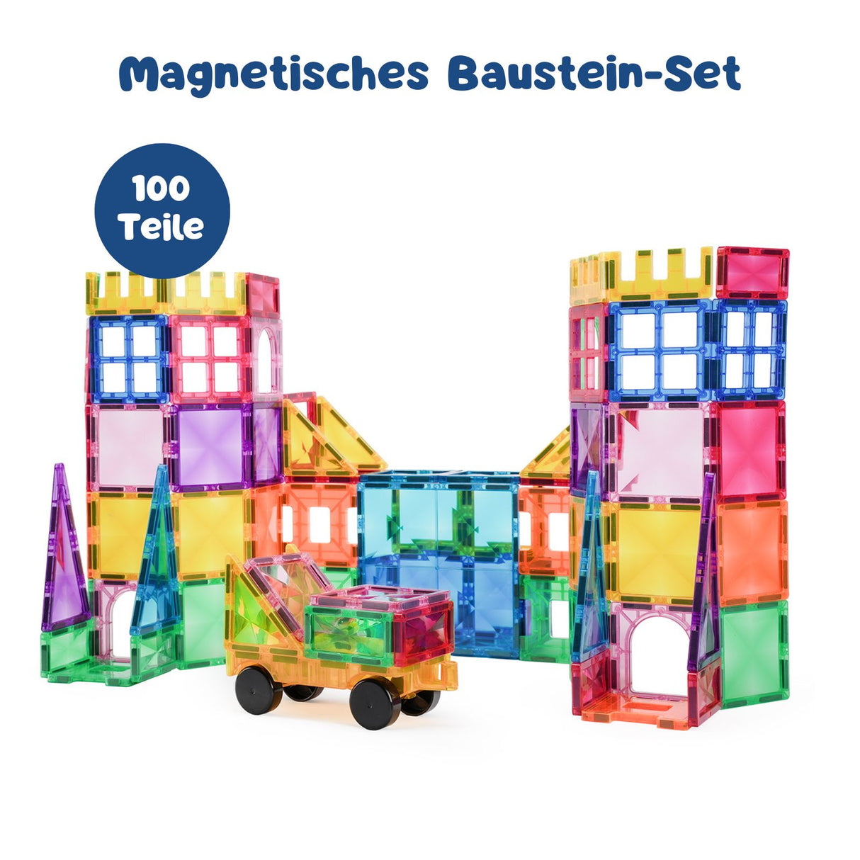 Magnetische Bausteine Kräftige Farben Magnetspielzeug Magnet-Baukasten