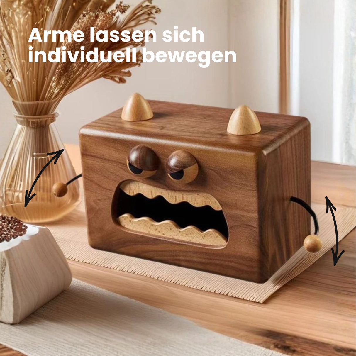 Holz-Taschentuchbox Taschentuchspender Kosmetiktuchbox Dekobox