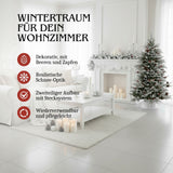 Weihnachtsbaum 150cm mit Schnee Christbaum Kunsttanne Tannenbaum