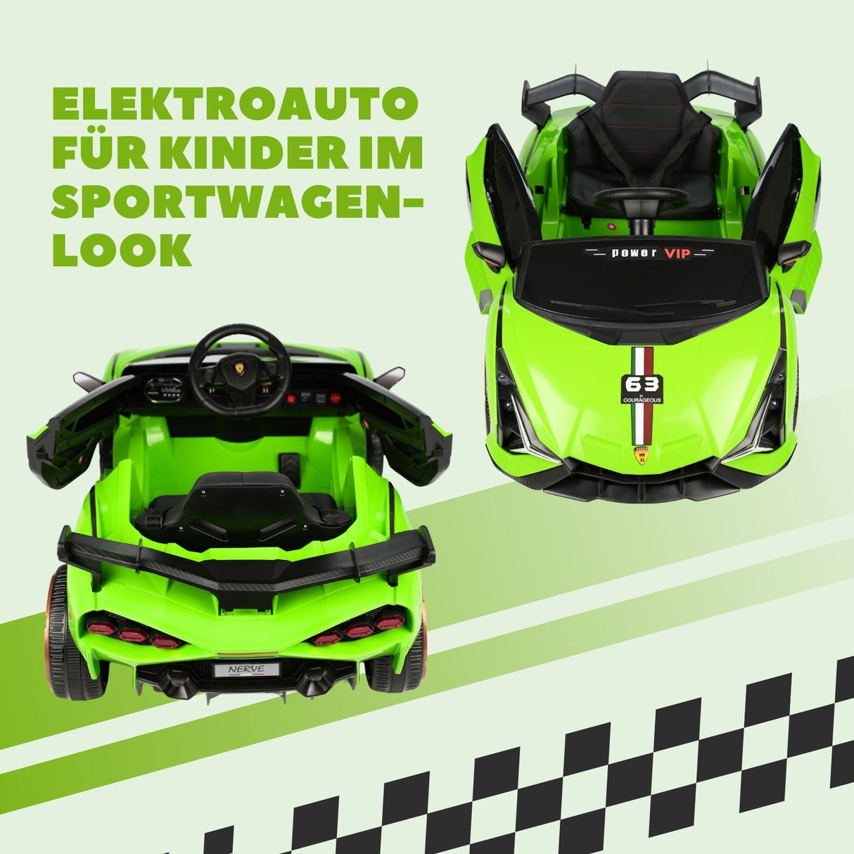 Elektroauto für Kinder Sportwagen Kinderauto Elektrofahrzeug Spielzeug