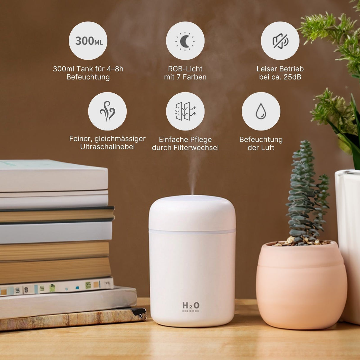 Tragbarer Luftbefeuchter Mini-Luftbefeuchter Ultraschall Diffusor
