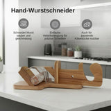 Hand-Wurstschneider aus Holz Wursthobel Slicer für Wurst Salamihobel