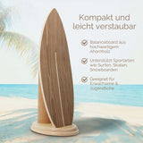 Balance Board mit Rolle Holz-Balancierbrett Balance Trainer Trickboard