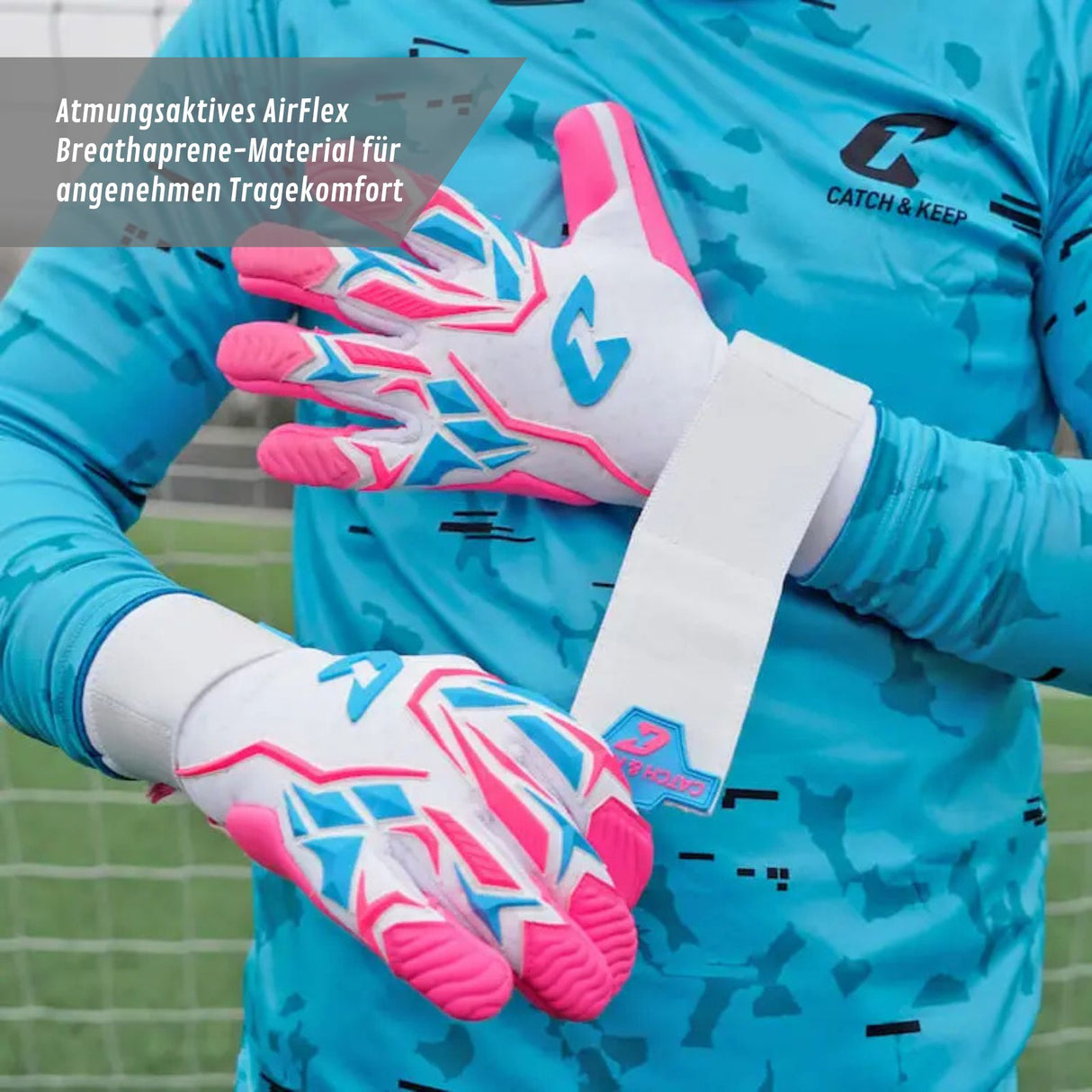 Fussballhandschuhe ViVor Wild Pink Gr. 9 Torwart Goalie Handschuhe