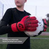 Fussballhandschuhe Fly Kids Red Soul Gr. 6 Torwart Goalie Handschuhe