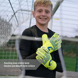 Fussballhandschuhe Fly Kids Yellow Soul Gr. 6 Torwart Goalie Handschuhe