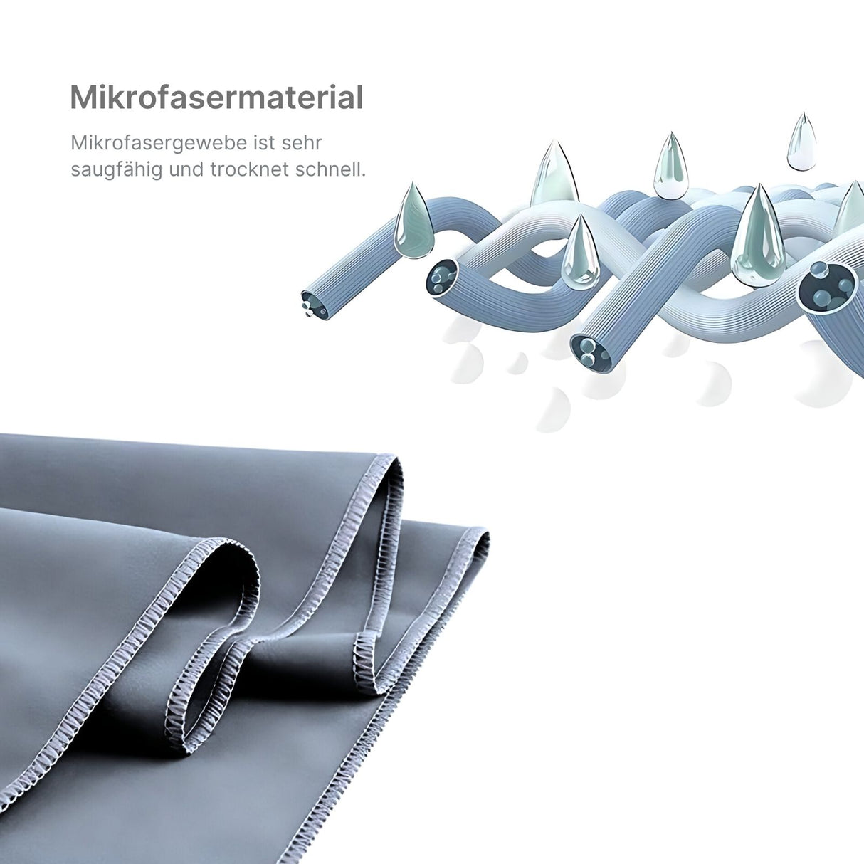 Fitnesshandtuch Mikrofaser-Sporthandtuch Badetuch Strandtuch