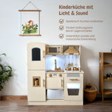 Kinderküche aus Holz mit Zubehör Spielküche Holzküche Spielzeug
