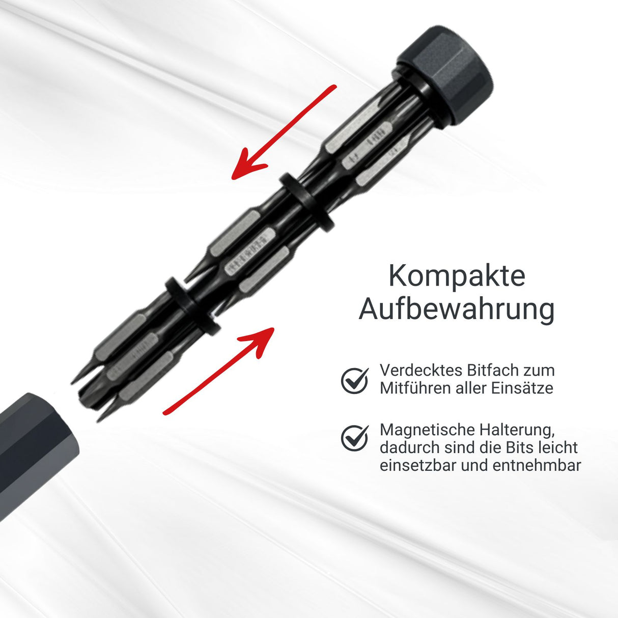 39-tlg. Schraubendreher-Set mit magnetischen Bits Schraubenzieher