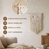 Makramee-Wandbehang Makramee-Hängedeko Boho-Wandhänger Boho-Wanddeko