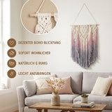 Makramee-Wandbehang Boho-Wandhänger Makramee-Hängedeko Boho-Wanddeko