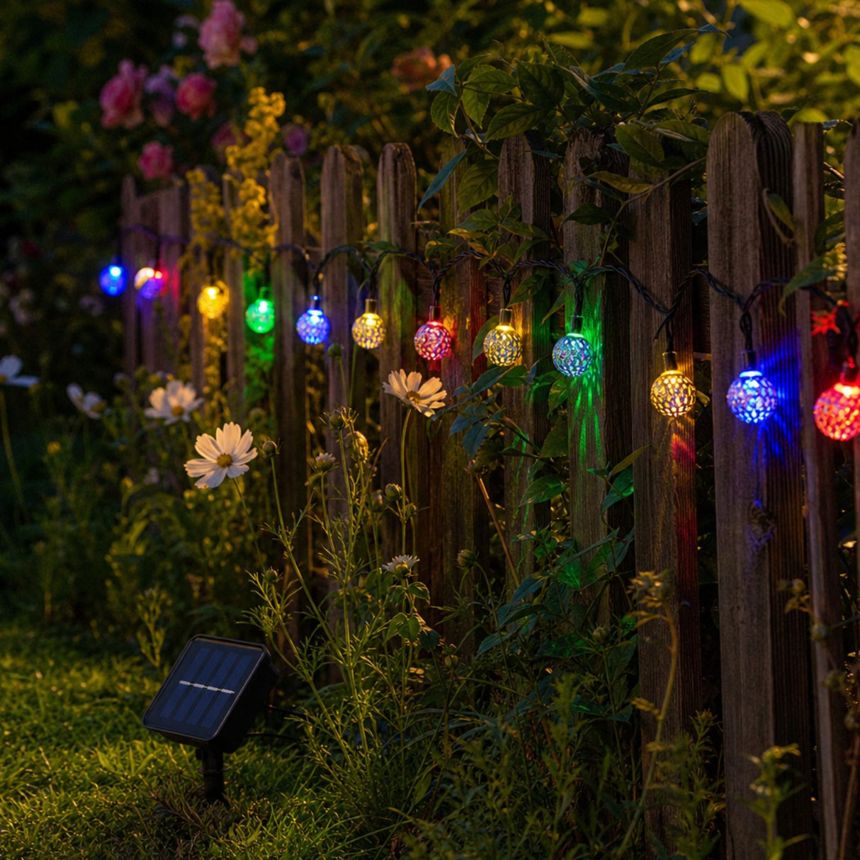 Marokkanische LED Outdoor-Dekoleuchte 9.3m Solar-Gartenbeleuchtung