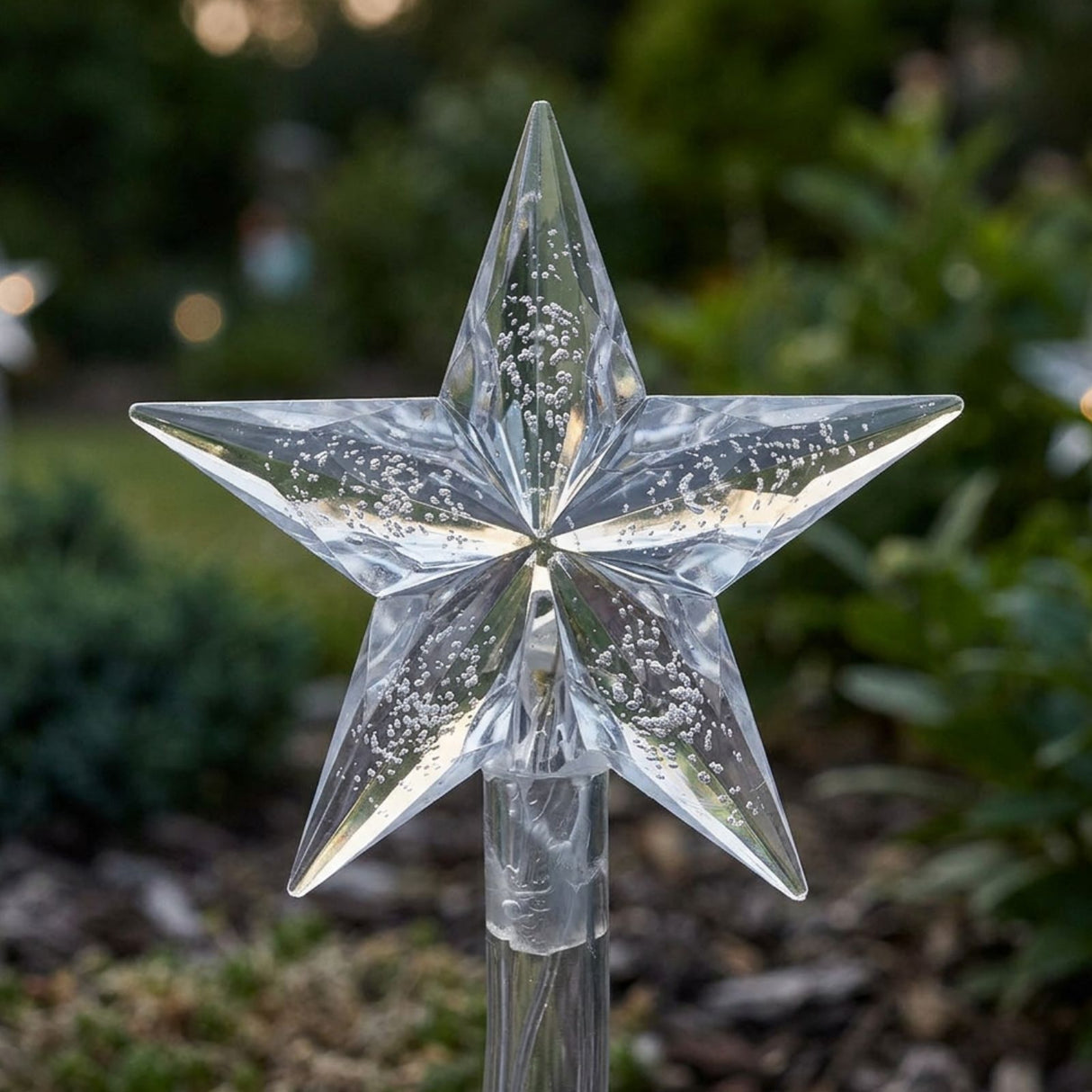 4er-Set LED-Dekoleuchte Gartenbeleuchtung Spiralbaum Solarleuchte