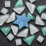 2er-Set DIY-Mosaik-Untersetzer Saturn Stern Untersetzer-Bastelset