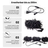 LED-Gartenbeleuchtung 48.5m Outdoor-Dekoleuchte Gartenleuchte