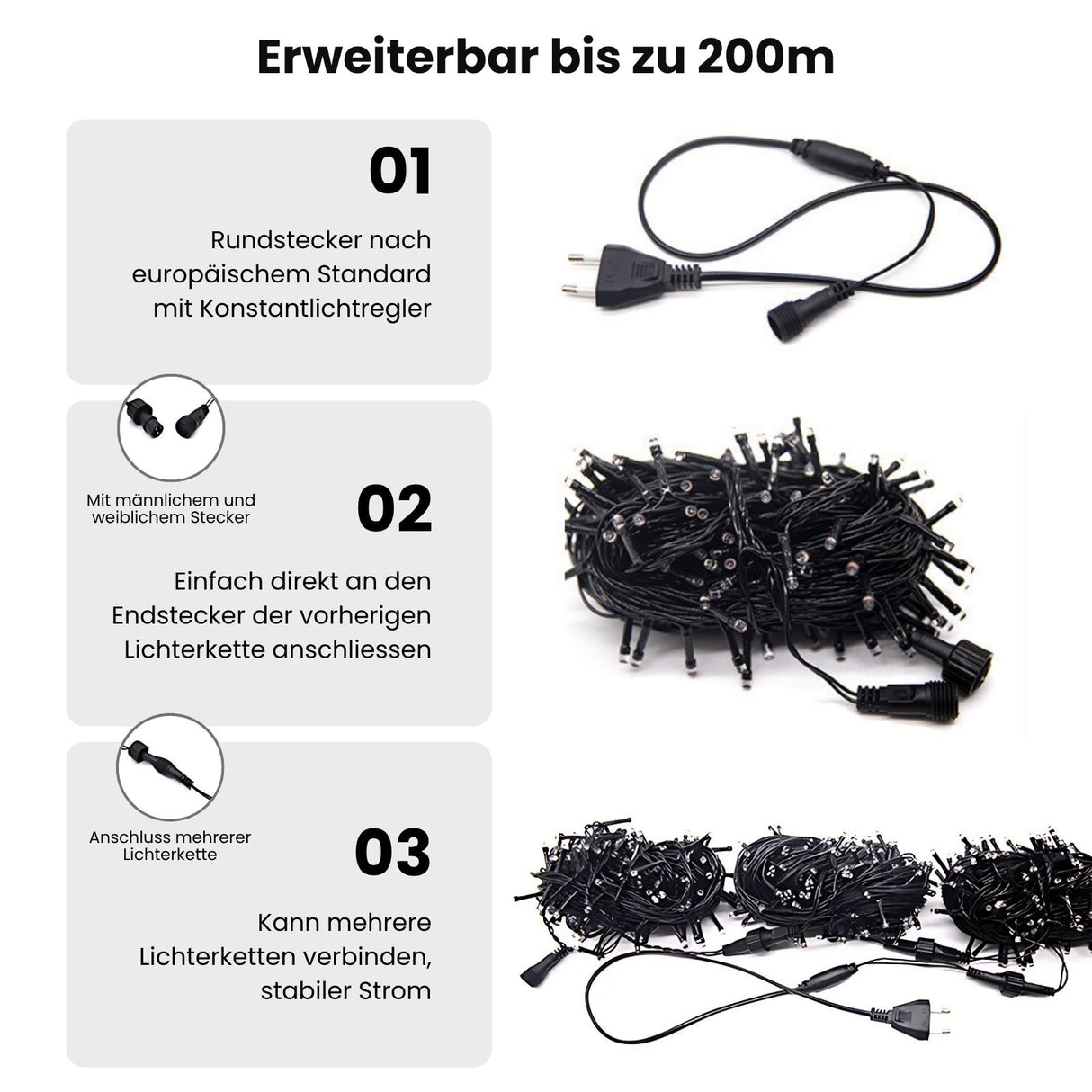 LED-Gartenbeleuchtung 97m Outdoor-Dekoleuchte Gartenleuchte