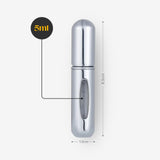 5ml Mini-Parfümzerstäuber Parfum Vaporisateur Silbrig