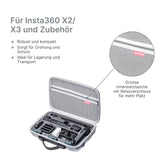 Action Cam Tragetasche Aufbewahrungstasche für Insta360 One X2 X3