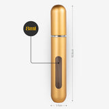 2er-Set Mini-Parfümzerstäuber 8ml Parfum Vaporisateur Goldig